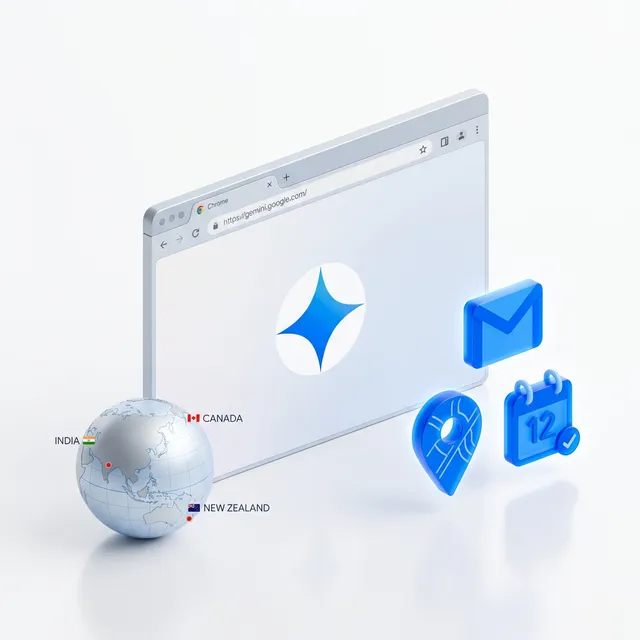 Gemini in Chrome India New Zealand Canada Expansion